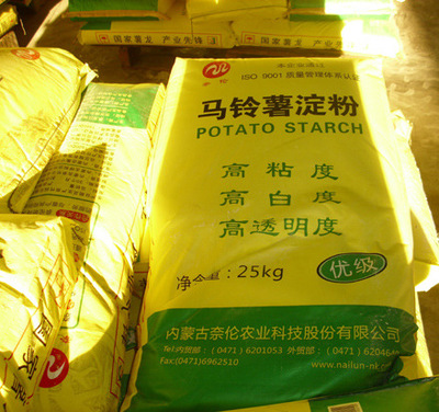 【厂家直销 内蒙 奈伦25kg马铃薯淀粉 优质土豆生粉】价格,厂家,图片,淀粉,上海欣发调味食品厂-